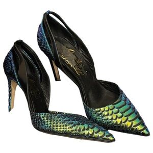 Alejandro Ingelmo Snake Print Heels